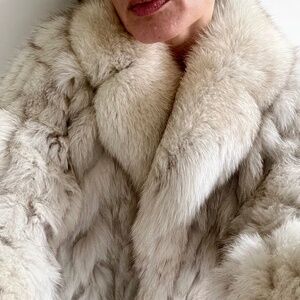 Vintage 1960's Saga Fox Blue Fox Fur Coat